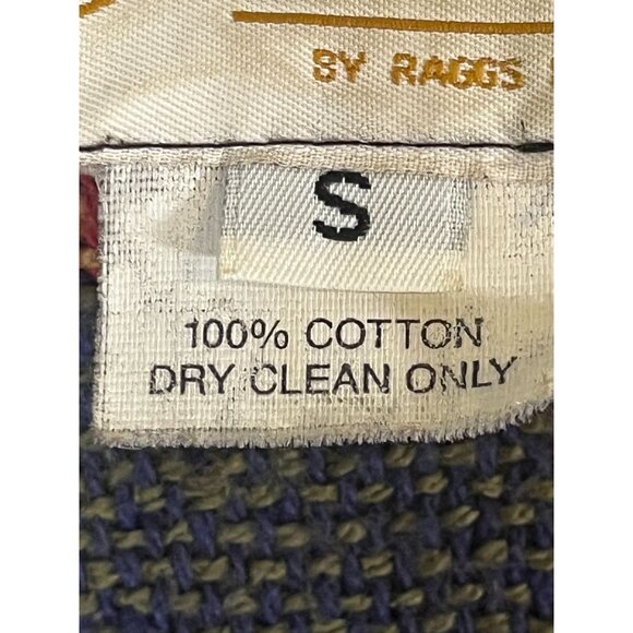 Western Striped Vest S Red Aztec Tapestry Tribal Boho Fringe Chevron Indian 70s - Picture 7 of 13